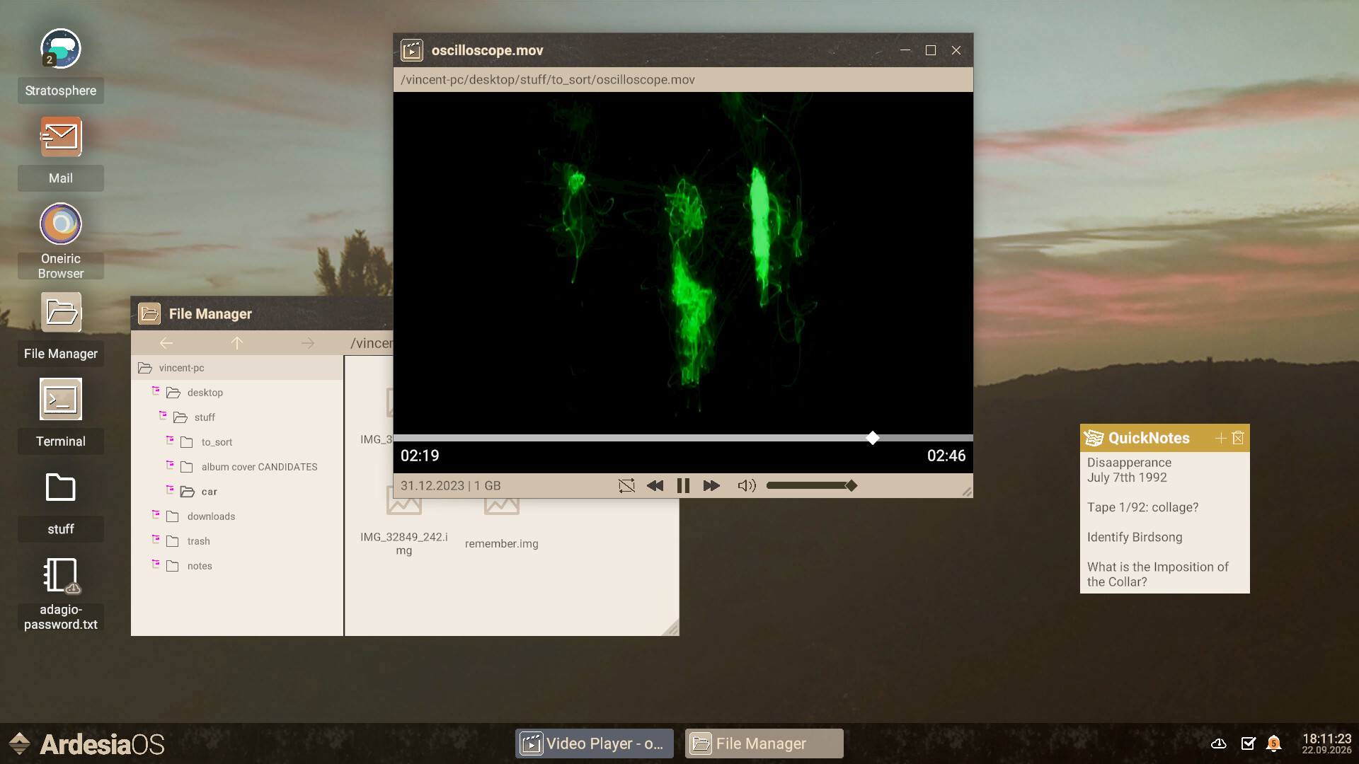 Imprinted screenshot #2