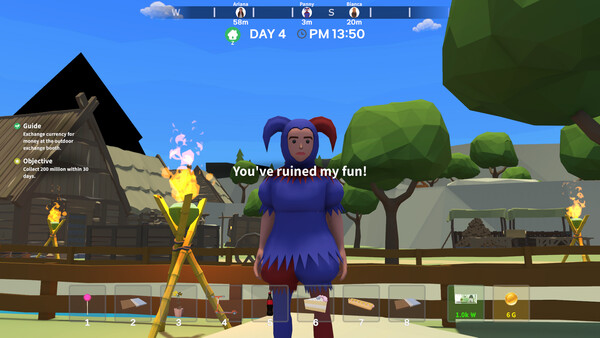 Screenshot of Otherworld Wandering Merchant : 이세계 방랑 상인 gameplay showing in-action mechanics