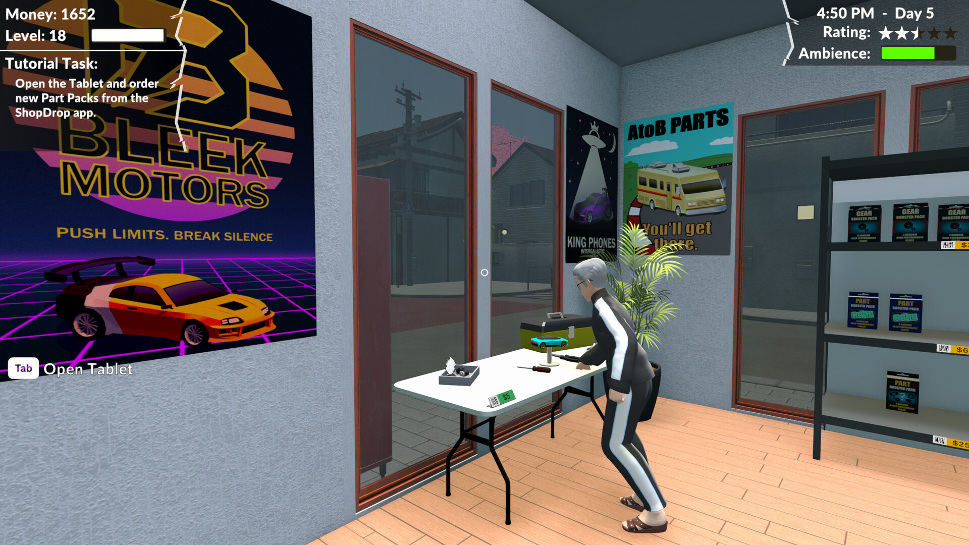 Pocket Racer Shop Sim screenshot #7