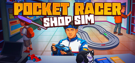 Pocket Racer Shop Sim header art
