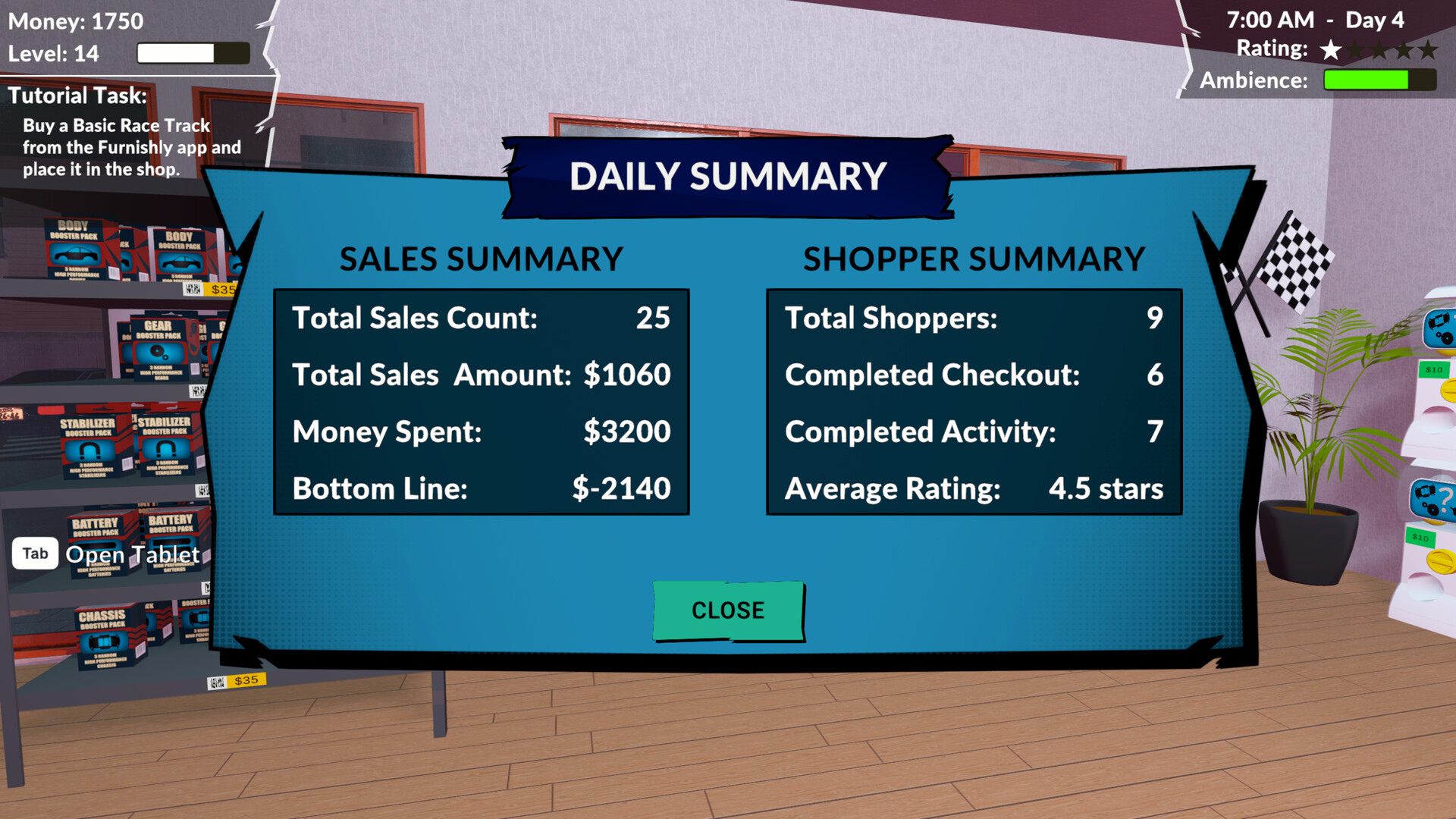 Pocket Racer Shop Sim screenshot #9
