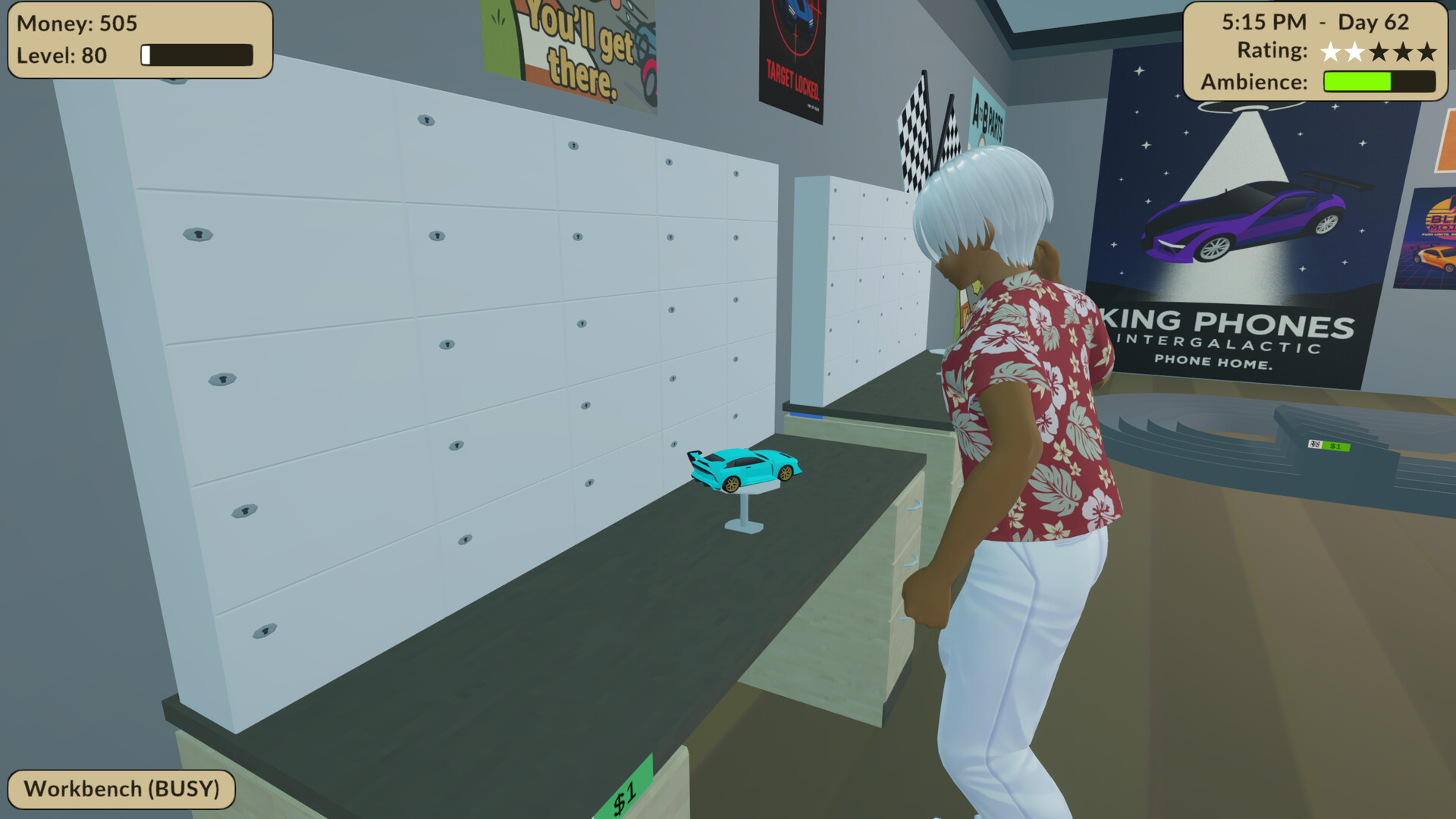 Pocket Racer Shop Sim screenshot #8