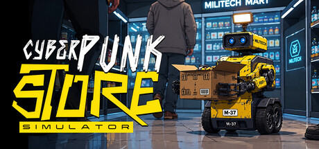 Cyberpunk Store Simulator header art