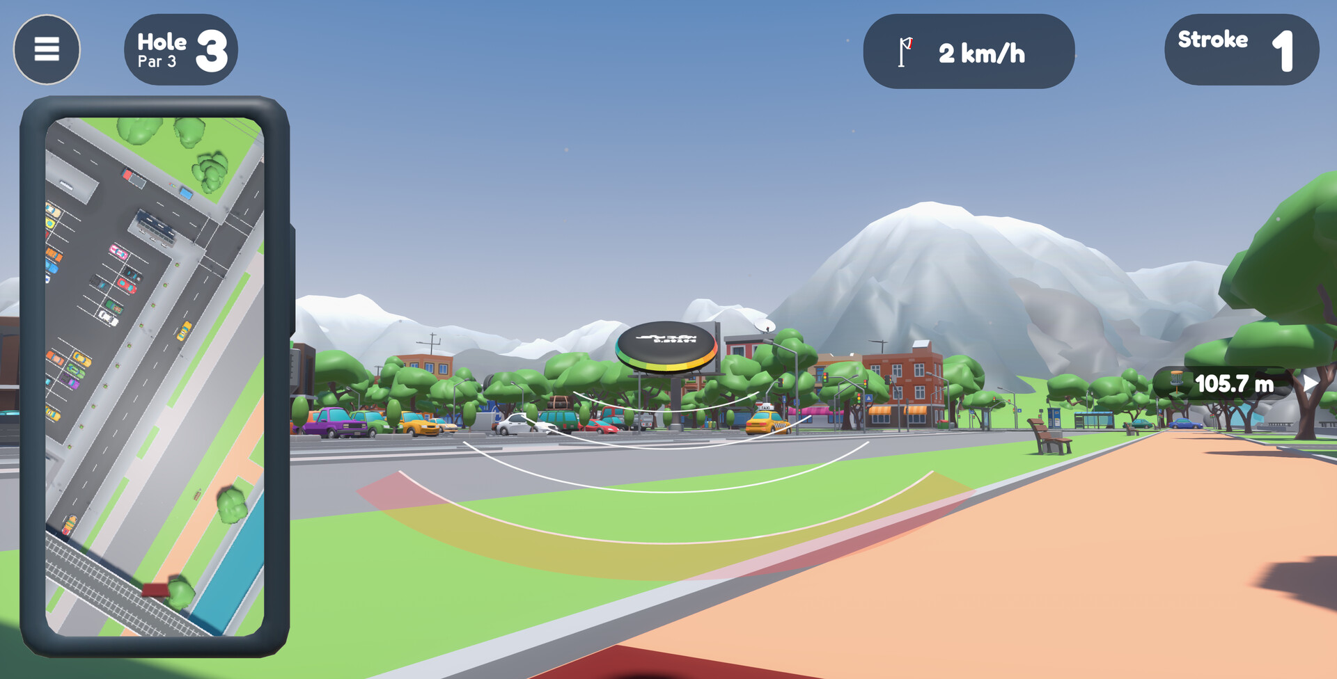 #6. Disc Golf City Demo (Steam) De: Agapo Games