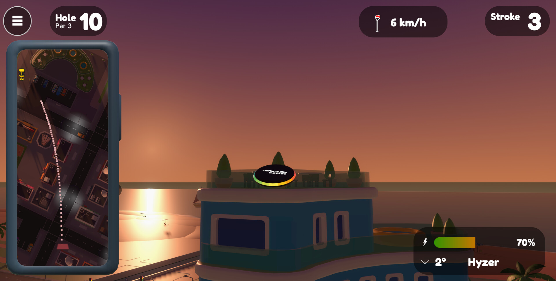 #3. Disc Golf City Demo (Steam) De: Agapo Games