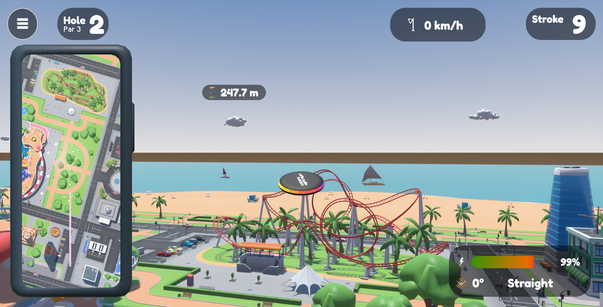 #8. Disc Golf City Demo (Steam) De: Agapo Games