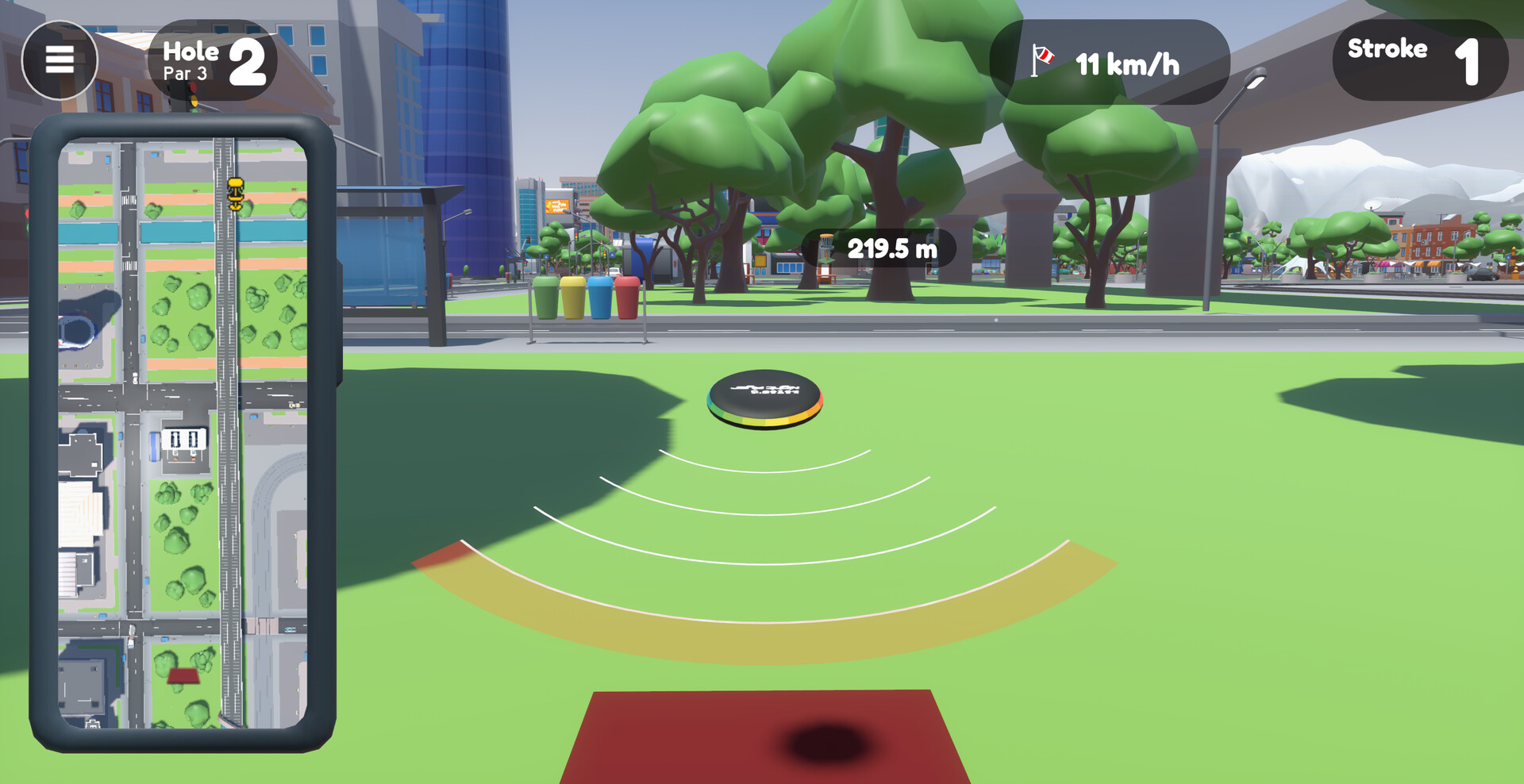 #2. Disc Golf City Demo (Steam) De: Agapo Games