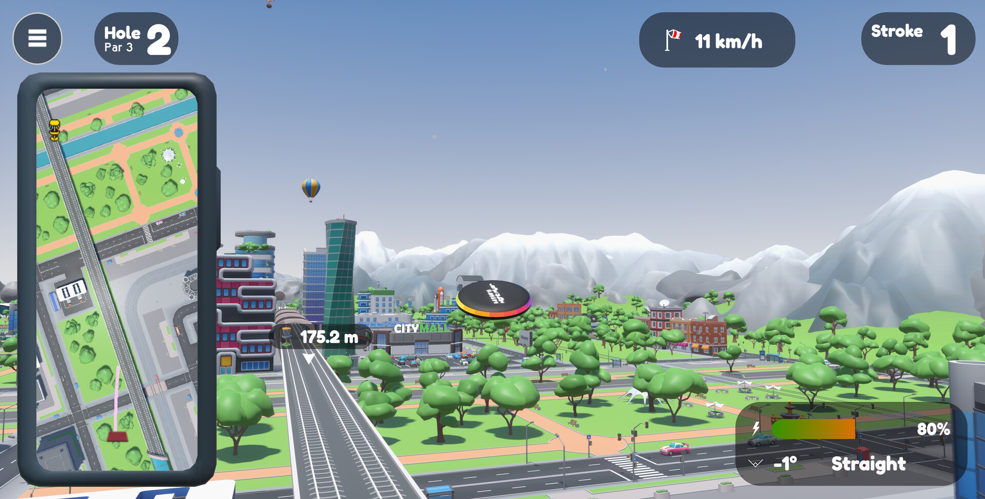 #4. Disc Golf City Demo (Steam) De: Agapo Games