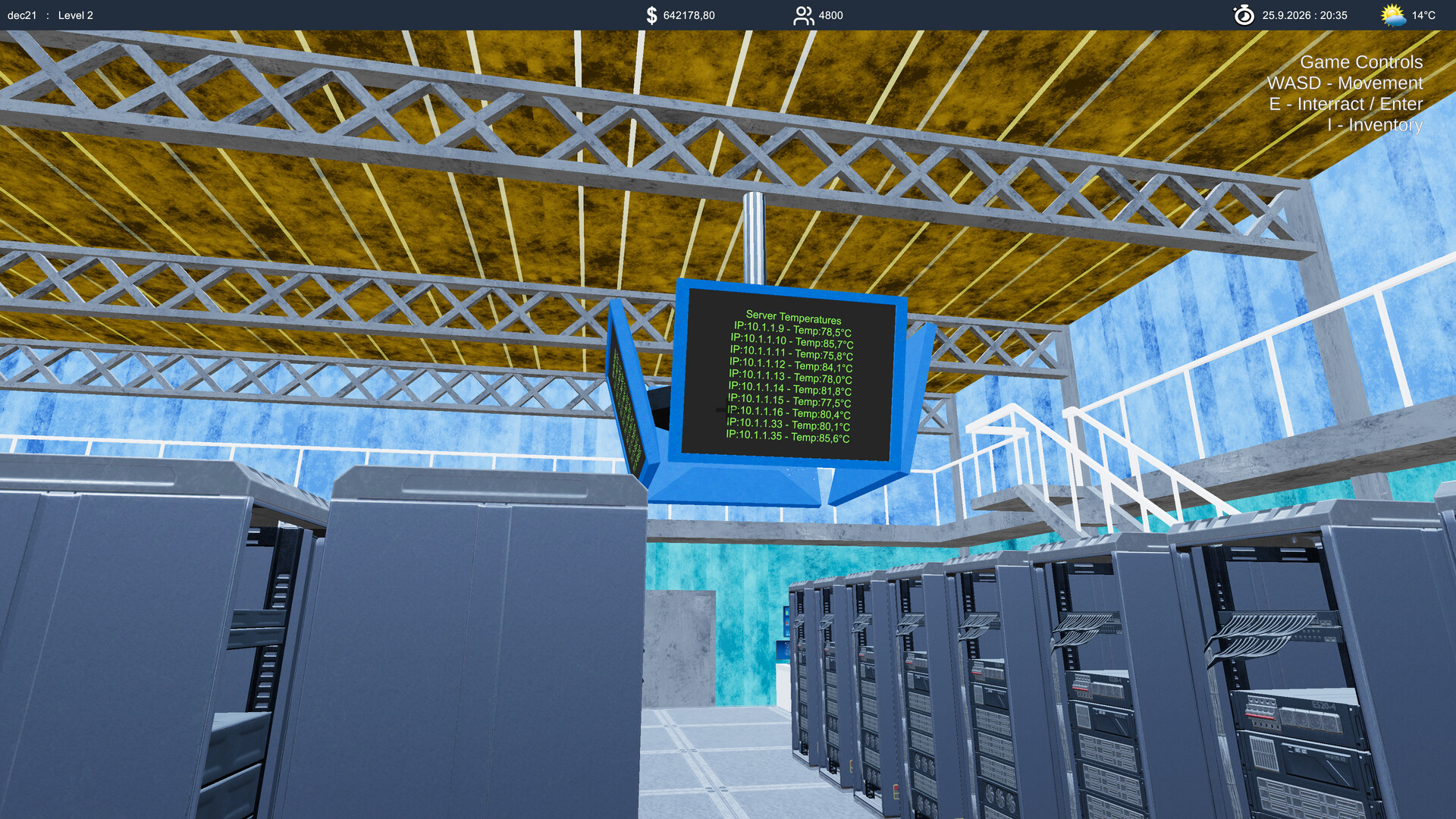 #4. Cloud Server Simulator (Steam) Ved: Realityocean Games