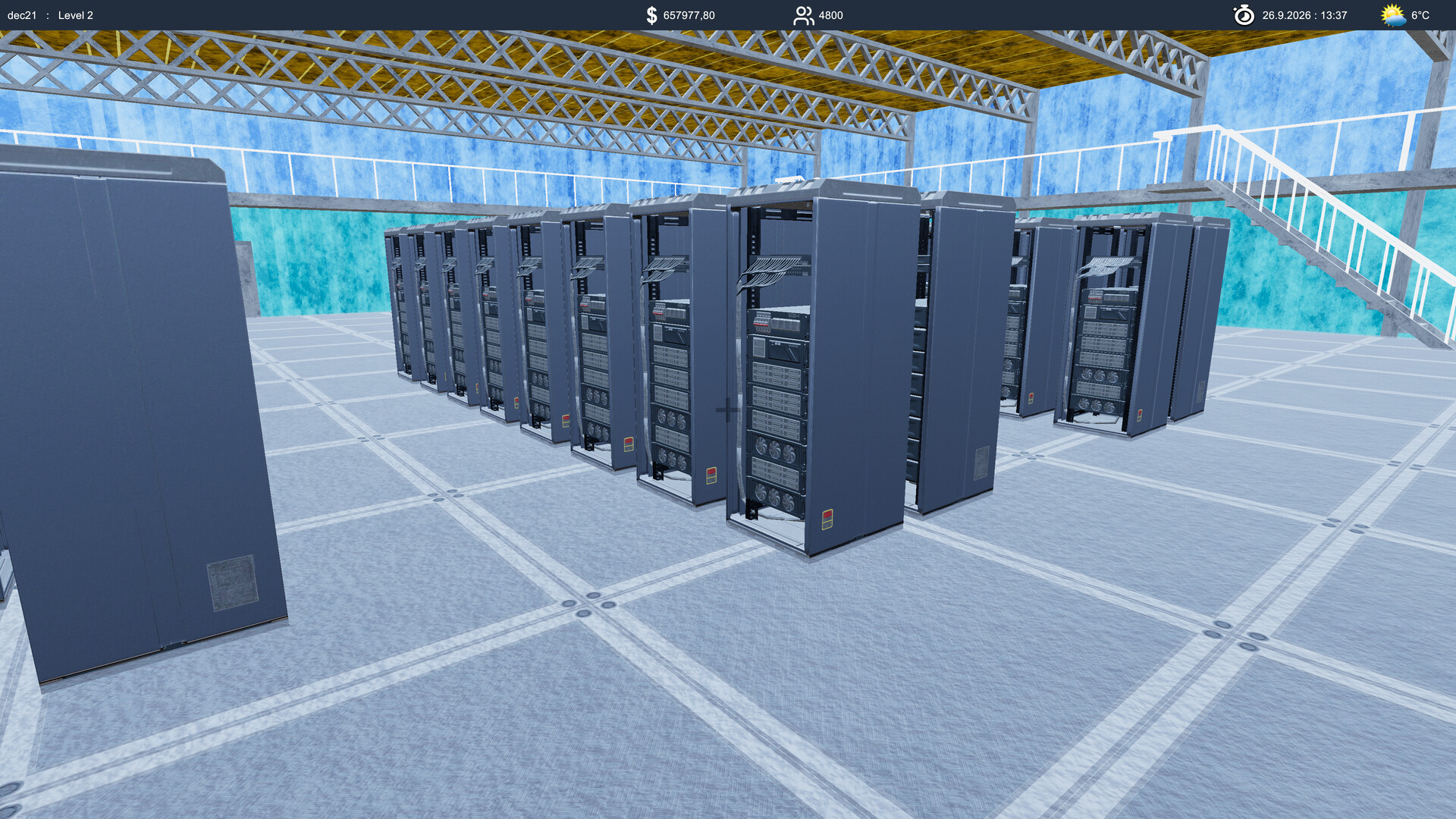 #5. Cloud Server Simulator (Steam) Ved: Realityocean Games