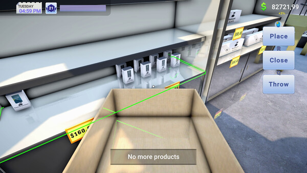 Screenshot of Electronics Store Simulator