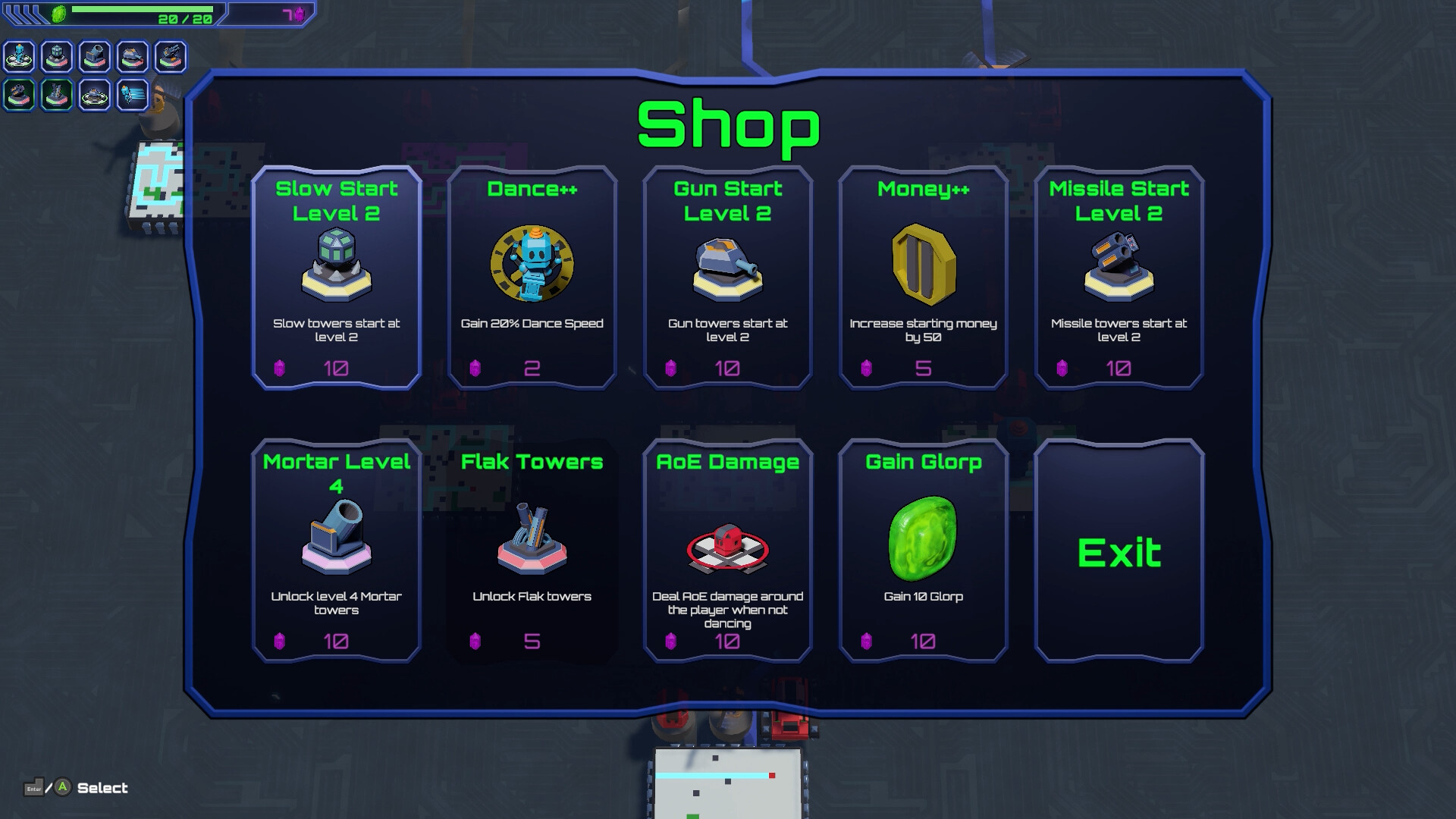 Glorpotron gameplay screenshot 2 — robot combat and ooze