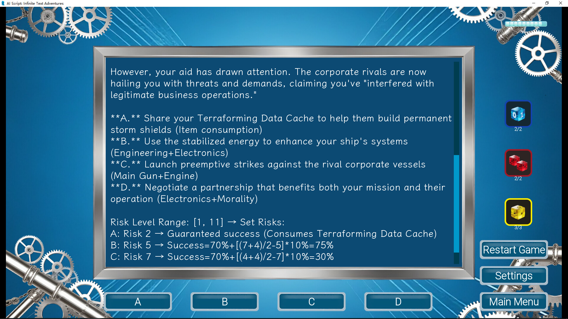 AI Script: Infinite Text Adventures screenshot #3