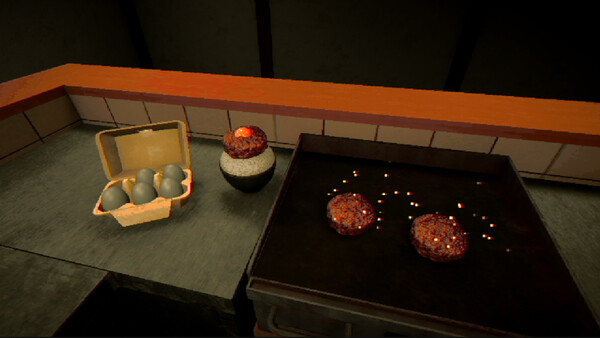 Screenshot of The Hambagu Shop gameplay showing in-action mechanics