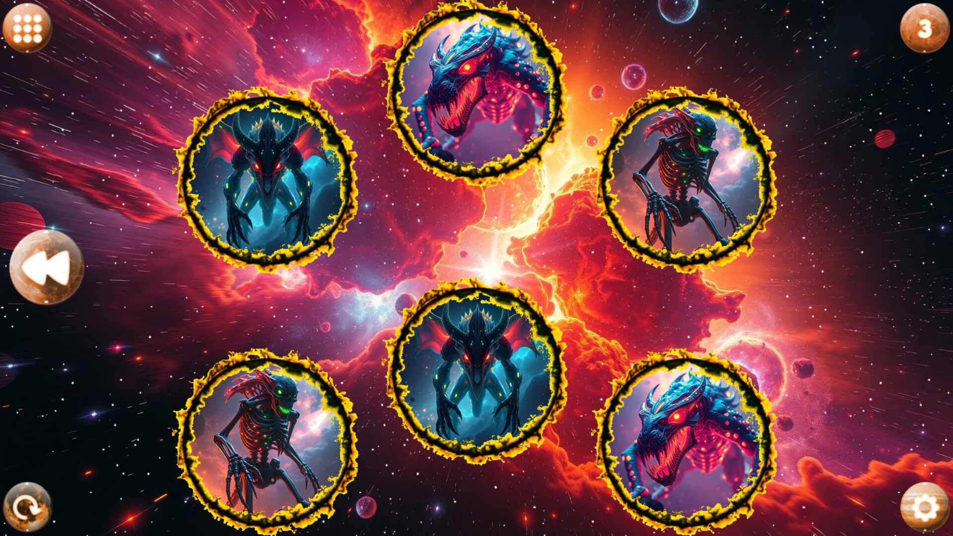 Space Memory: Monsters screenshot 2