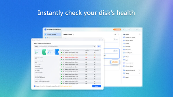 EaseUS Partition Master.
