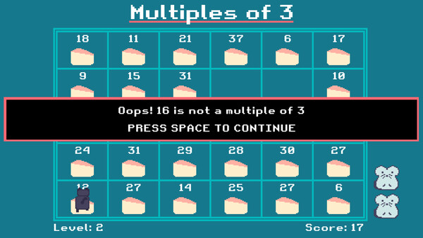 Screenshot 4 of Math MunCheese - final gameplay screenshot