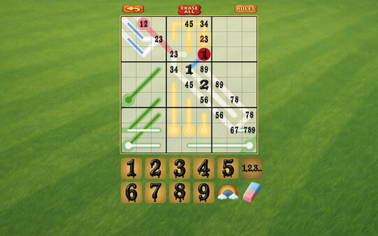 Скриншот из Mr Toffee's Slow-Thermo Sudoku Puzzles