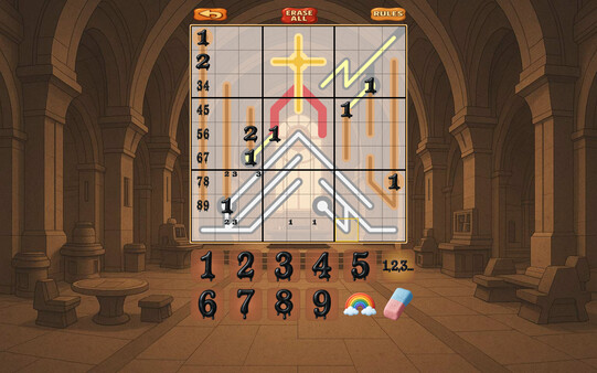 Скриншот из Mr Toffee's Slow-Thermo Sudoku Puzzles