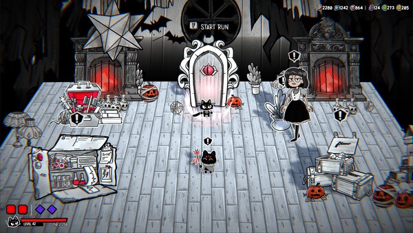 Screenshot of The Whisker Watch gameplay showing in-action mechanics