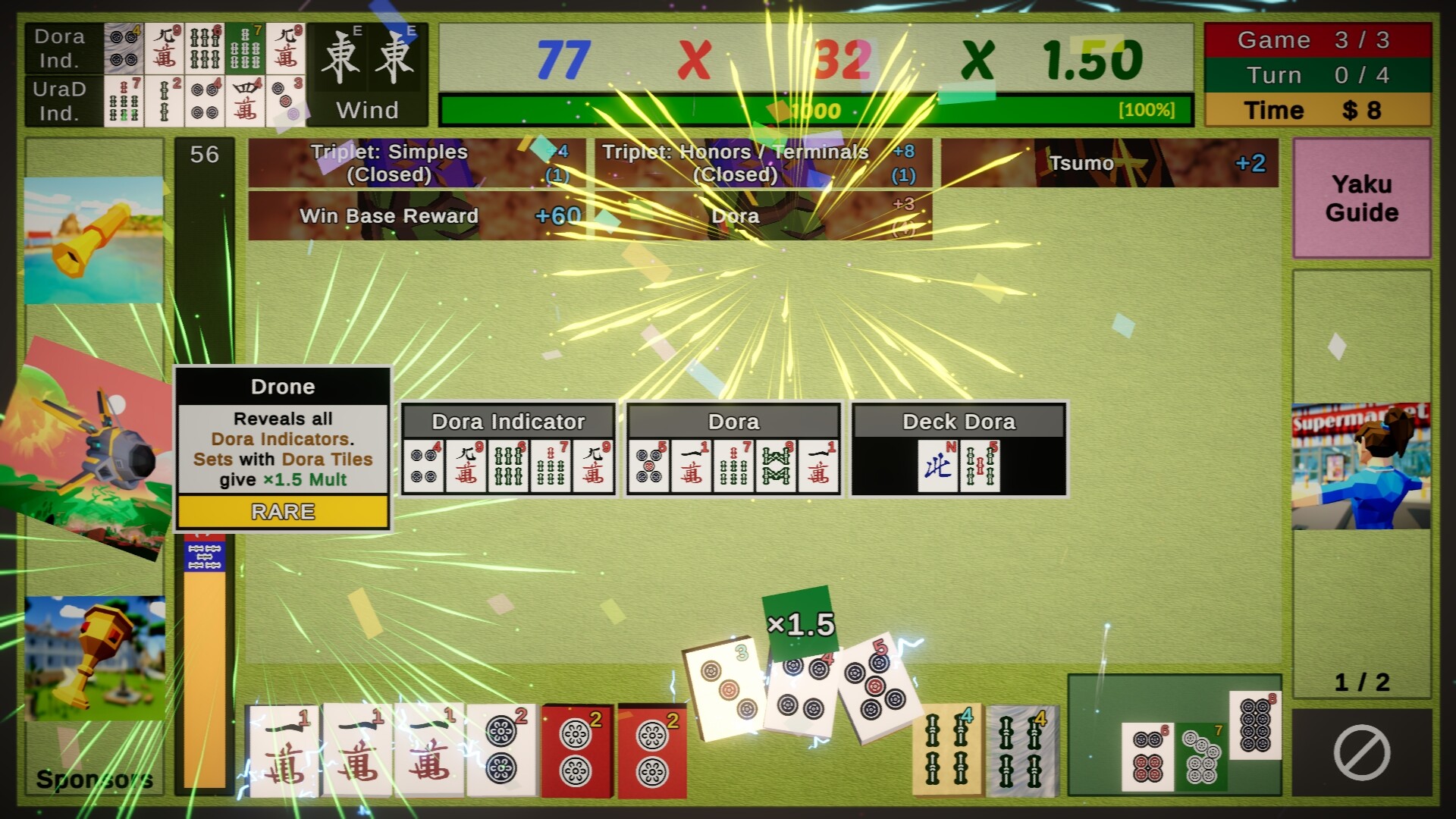 Showdown! Mahjong Tutorial Included screenshot #2
