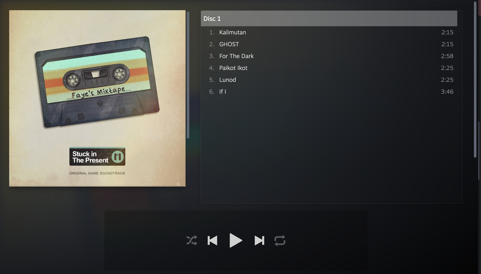 Stuck in the Present Soundtrack Featured Screenshot #1