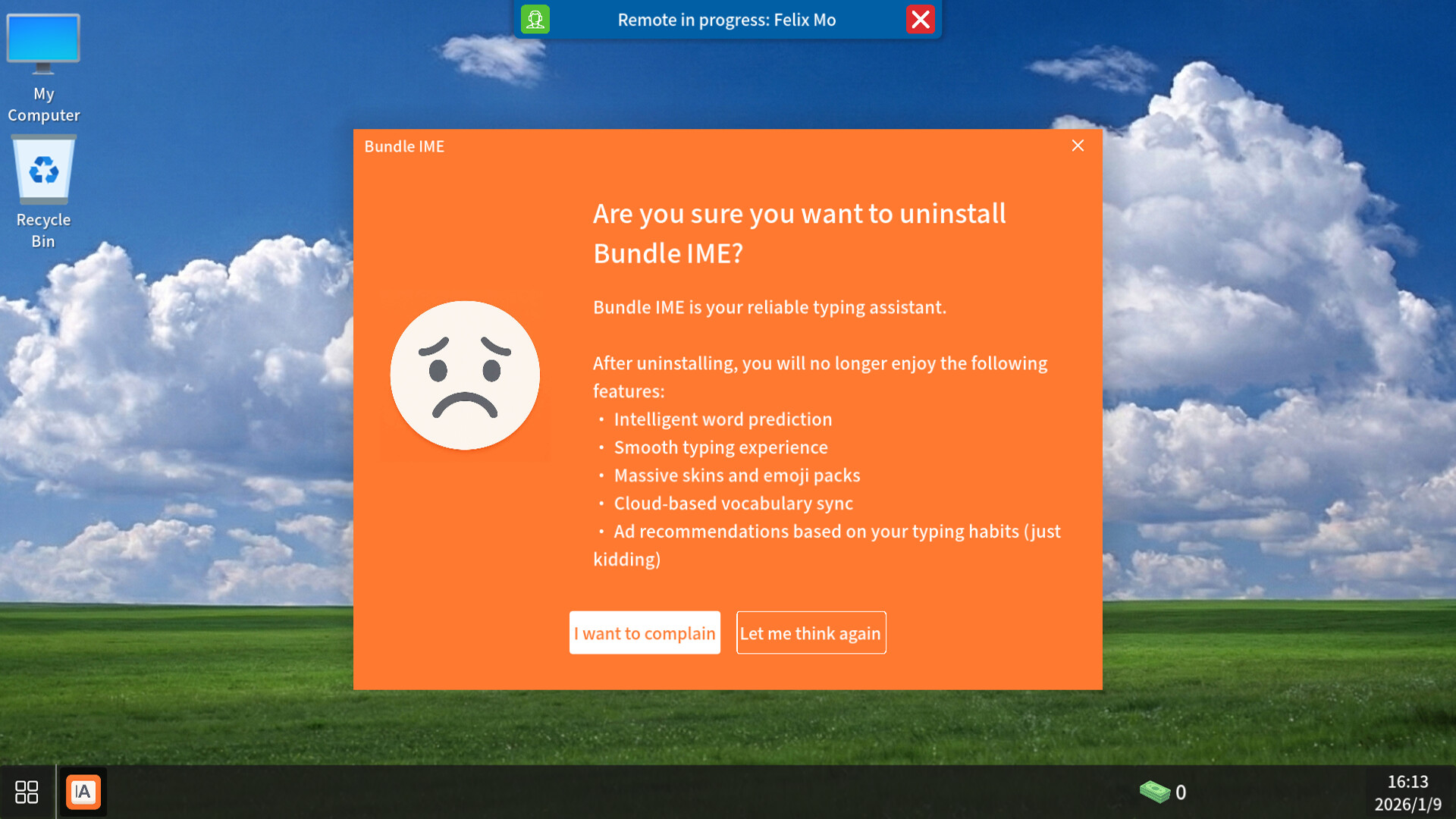 Uninstall Simulator screenshot 1