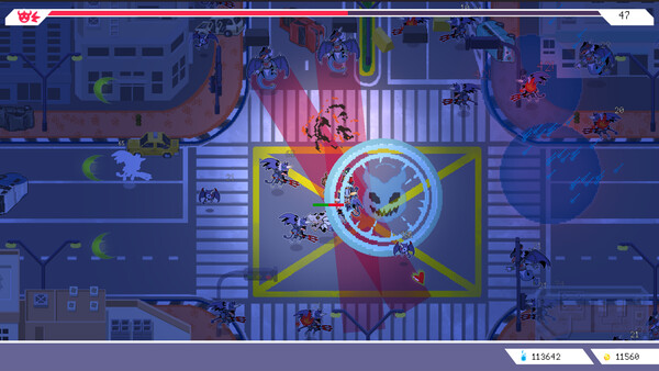Screenshot of Demondemon Demon Tamer gameplay showing in-action mechanics
