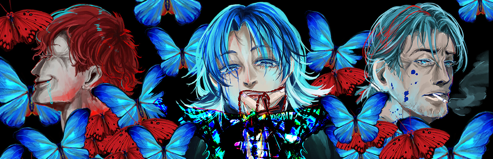 Blue eclipse-Rindo blooming on the ring finger-