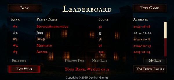 Deal with the Devil.