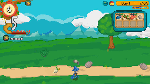 Screenshot of Cauldron Craft gameplay showing in-action mechanics