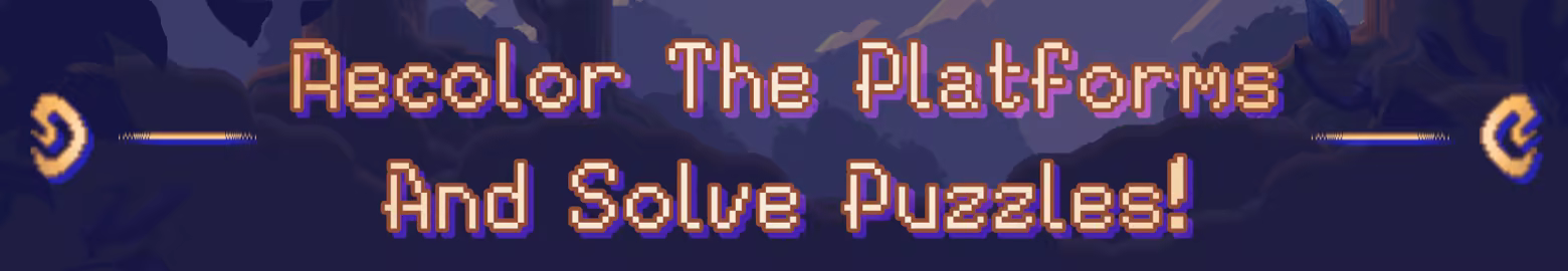 Recolor The Platforms And Solve Puzzles