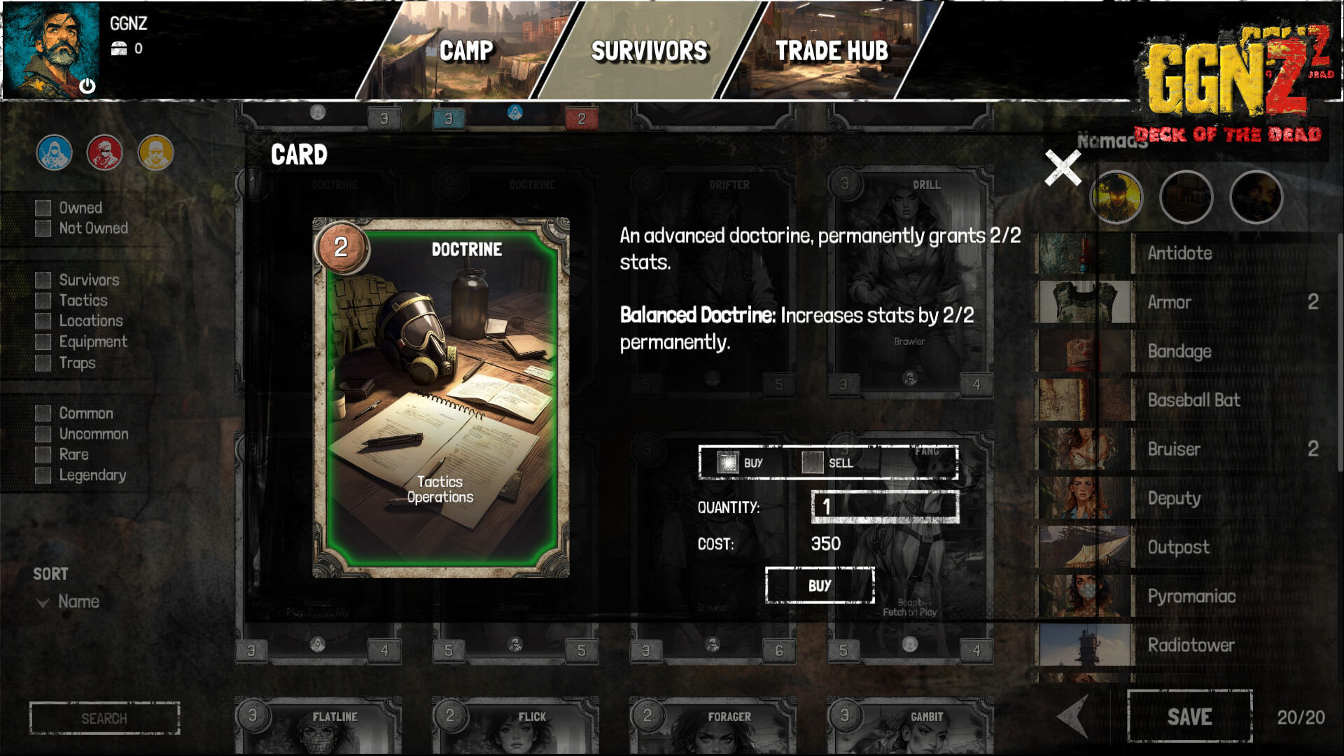 GGNZ: Deck of the Dead screenshot #4