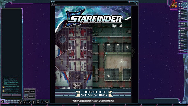 Fantasy Grounds - Starfinder 2 RPG - Flip-Mat: Derelict Starships
