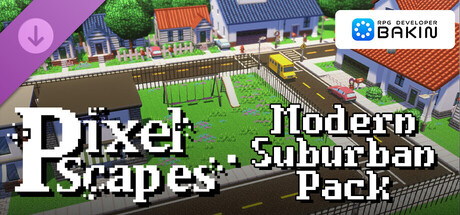 Cover of RPG Developer Bakin PixelScapes Modern Suburban Pack on Steam