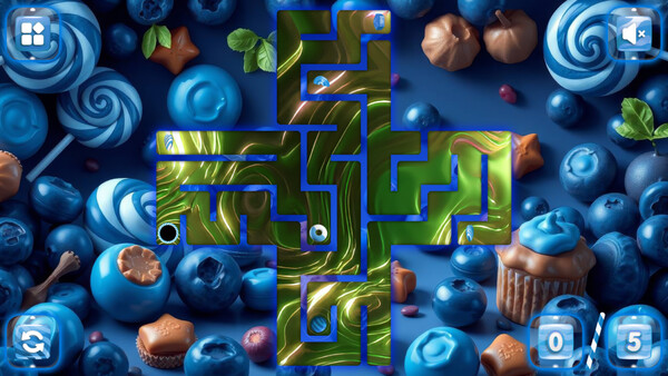 Скриншот 1 из игры Sweetie Candy Maze: Blueberry