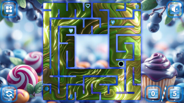 Скриншот 2 из игры Sweetie Candy Maze: Blueberry