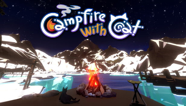 Campfire with Cat