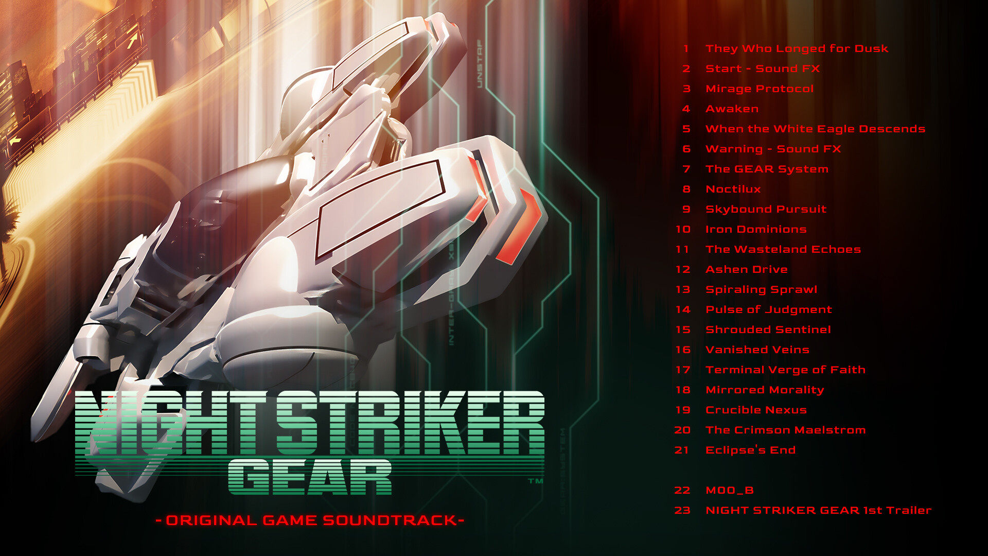 NIGHT STRIKER GEAR - Original Game Soundtrack - Featured Screenshot #1