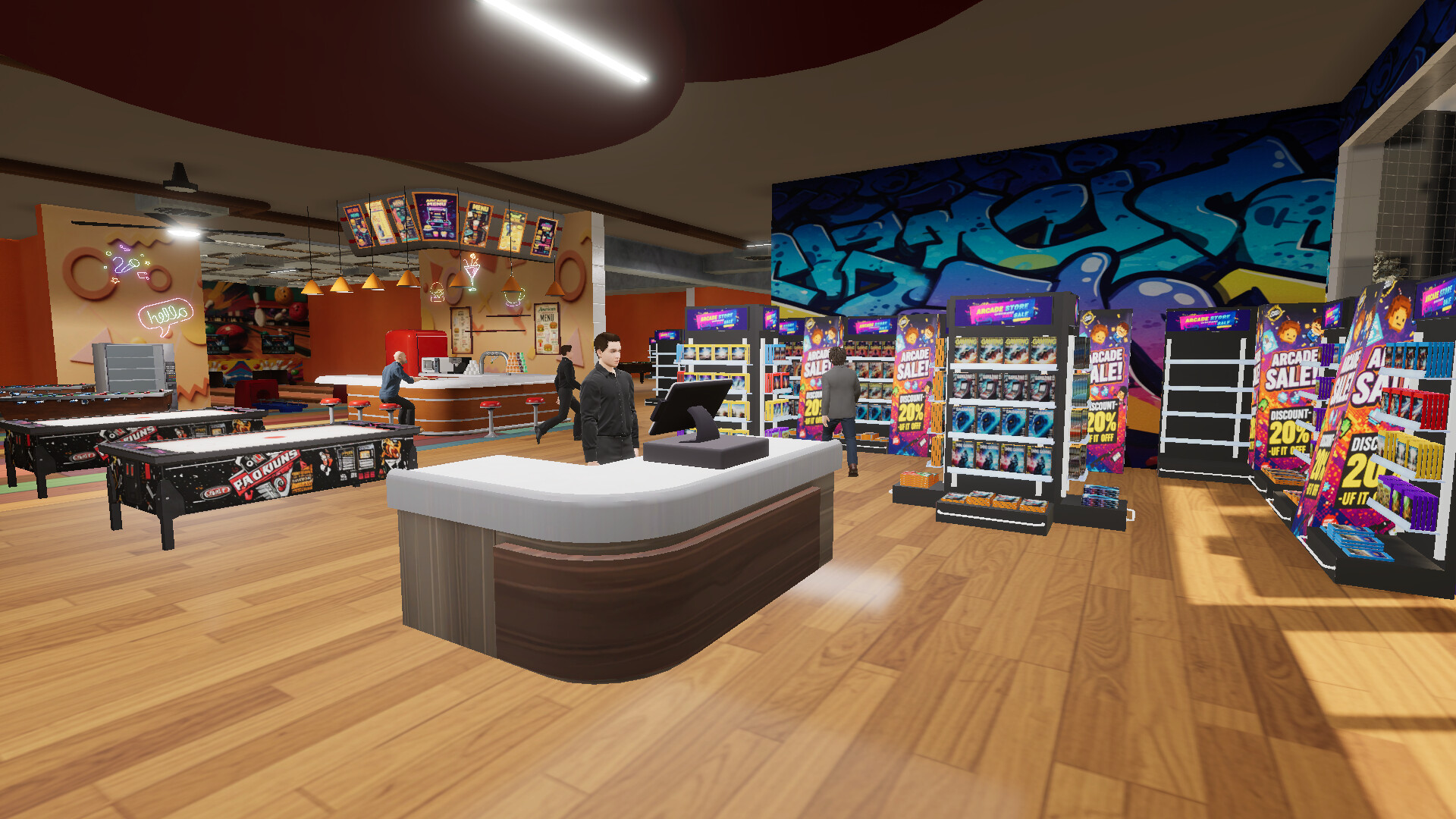 Скриншот игры Retro Arcade Shop Simulator - 1