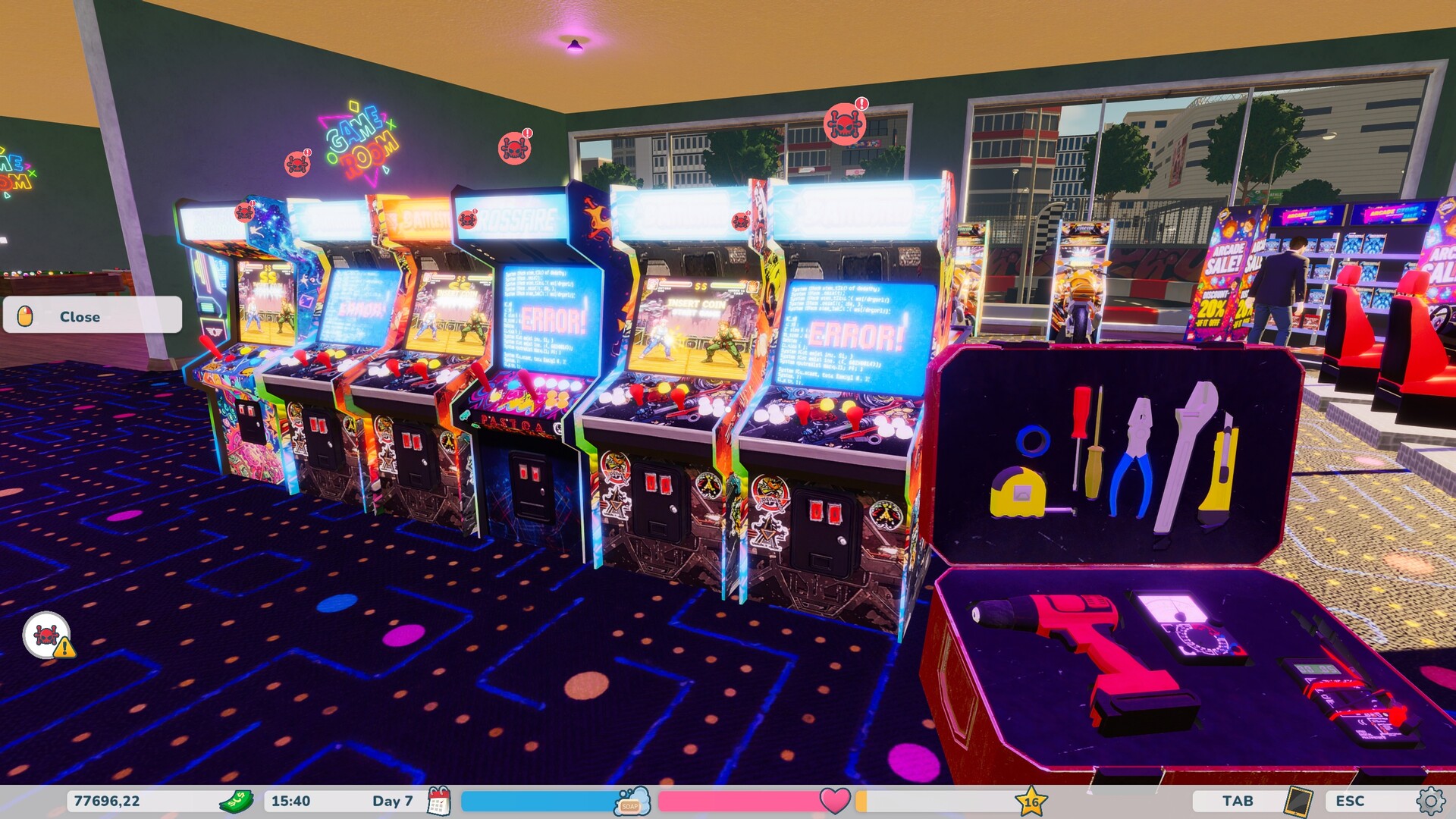 Retro Arcade Shop Simulator Featured Screenshot #1