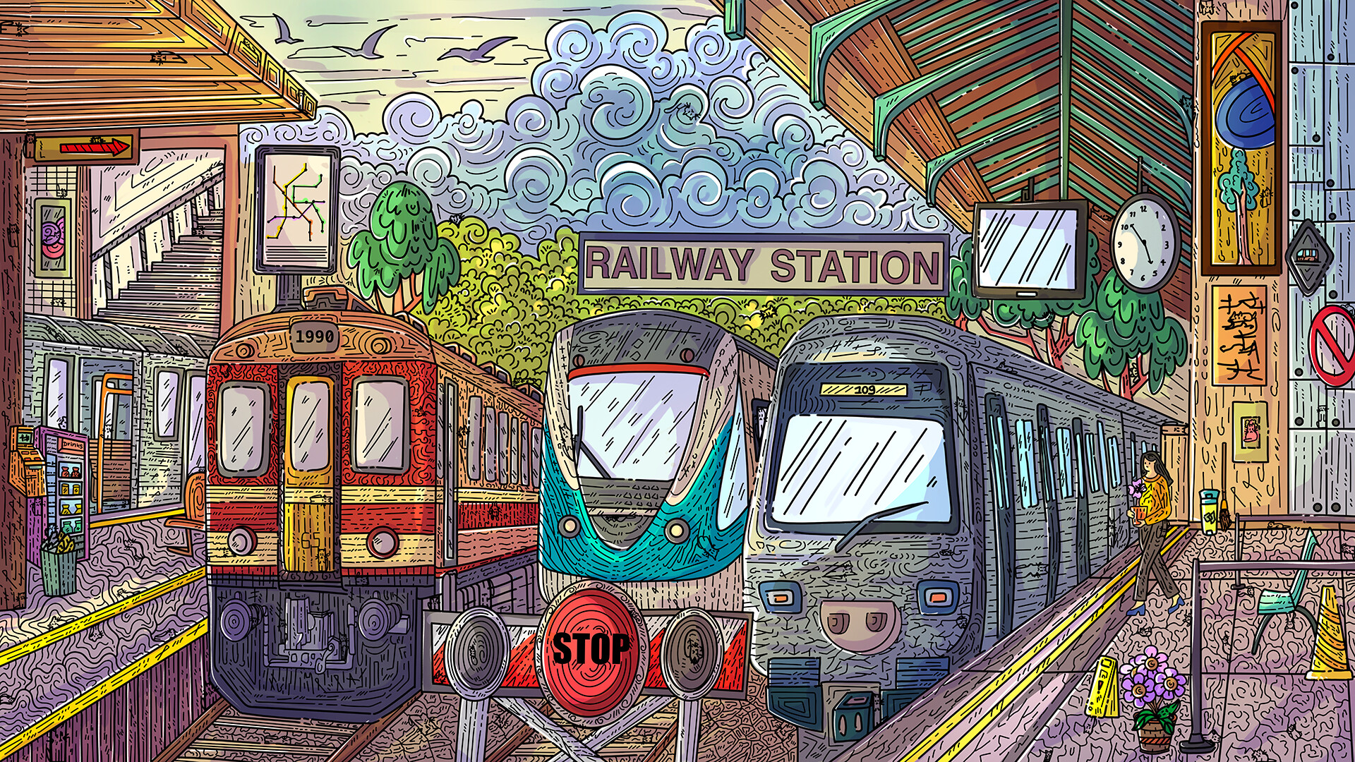 100 Railway Cats screenshot #2