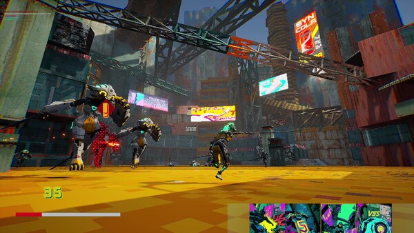 Screenshot of SMASHMAK gameplay showing in-action mechanics