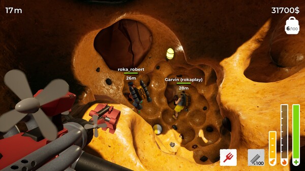 『A Game About Digging A Hole Together』のスクリーンショット