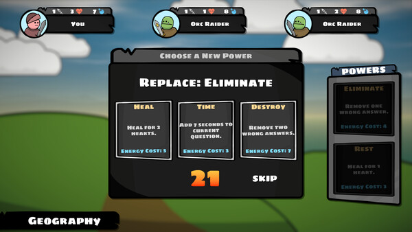 Screenshot 4 of A Trivia Roguelike - final gameplay screenshot
