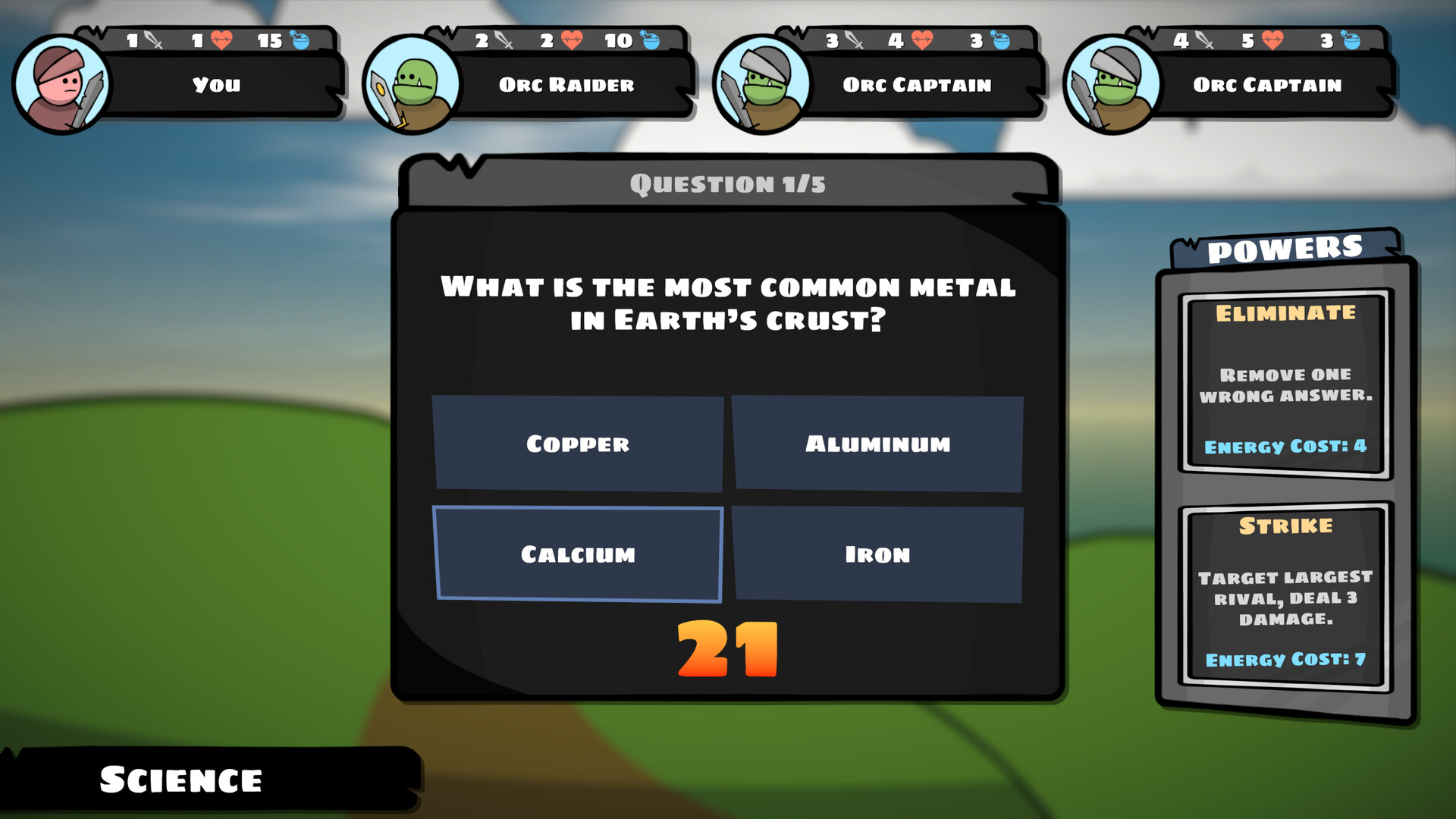 A Trivia Roguelike screenshot 1