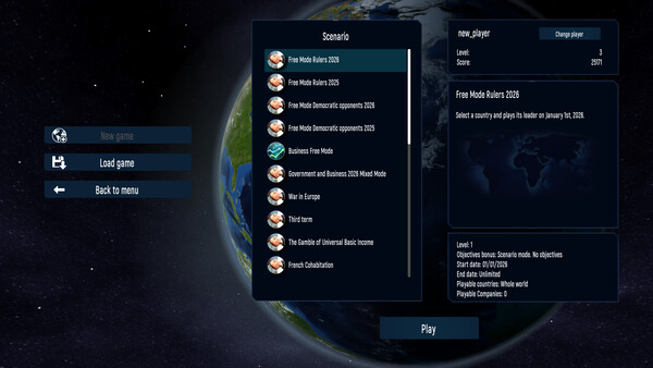 Geo-Political Simulator 2026 Edition screenshot 2