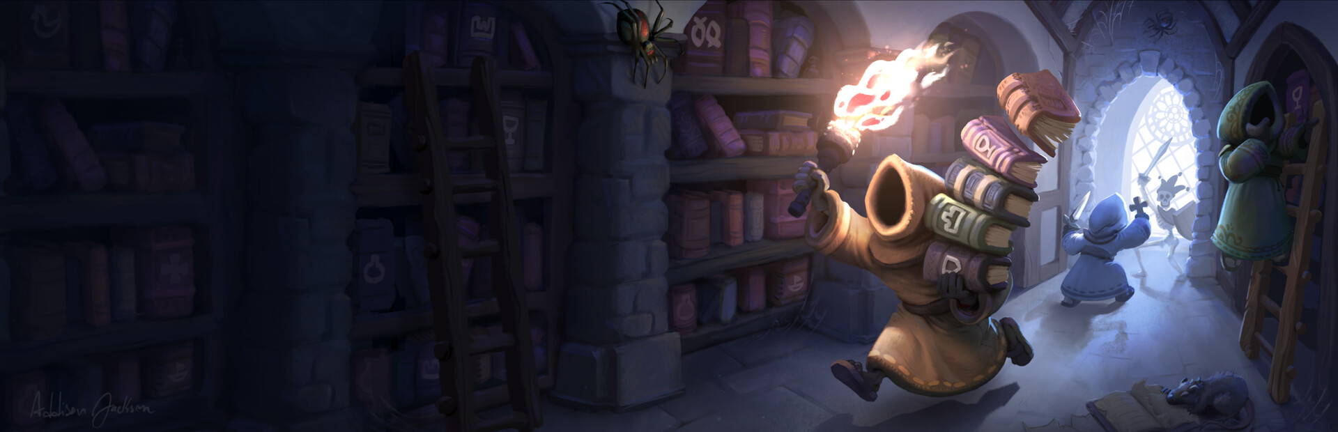 Monk Took Book