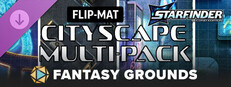 Fantasy Grounds - Starfinder 2 RPG - Flip-Mat: Cityscape Multi-Pack Small Capsule Image