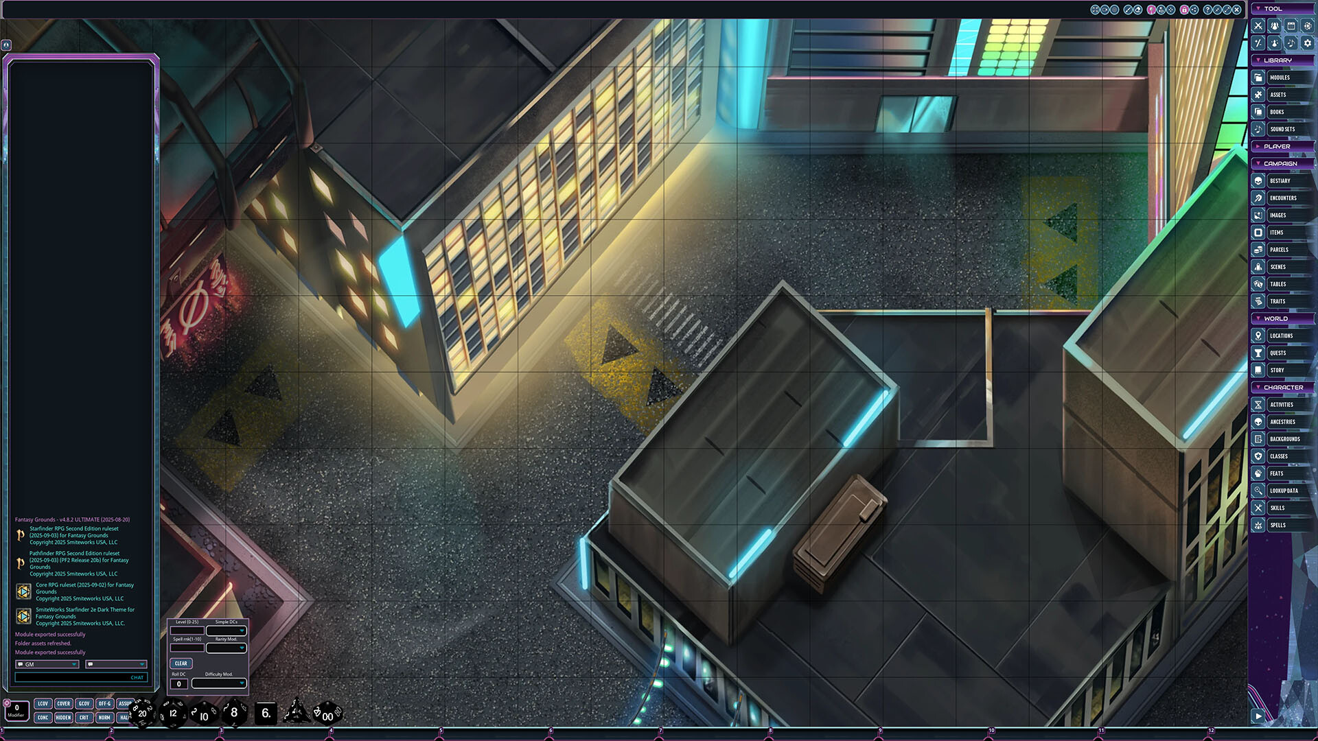 #3. Fantasy Grounds - Starfinder 2 RPG - Flip-Mat: Cityscape Multi-Pack (Steam) 来自: SmiteWorks USA, LLC